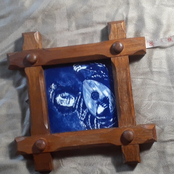 Frans Hals Art Repro Dutch Dleft Blue Tile Decor From Holland Small - Picture 7 of 11